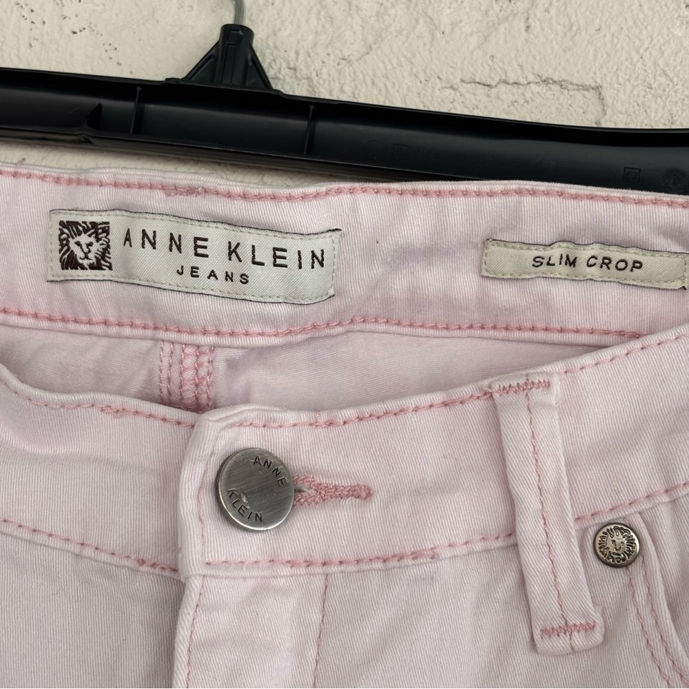 Anne Klein Light Pink Cropped Jeans - Picture 4 of 7